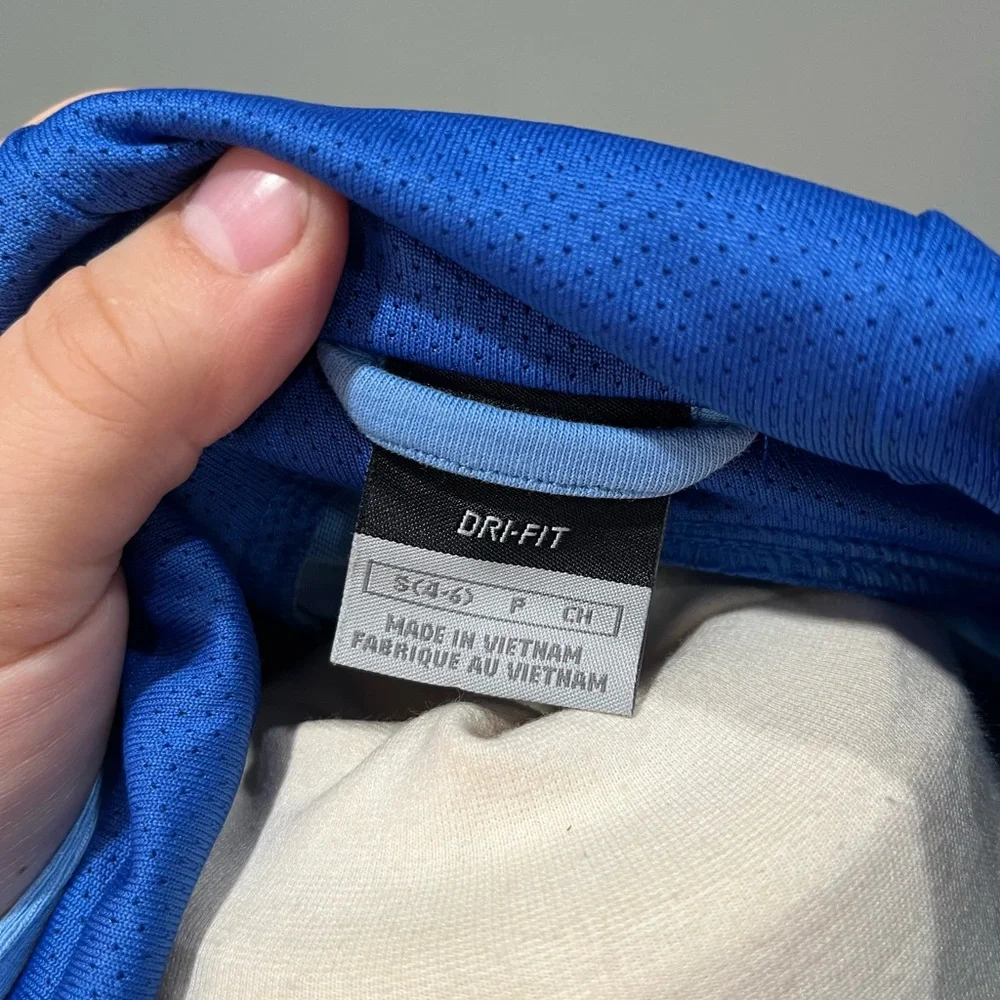 Nike Track Jacket Womens‎ Blue Hooded Zipper Pockets Full Zip